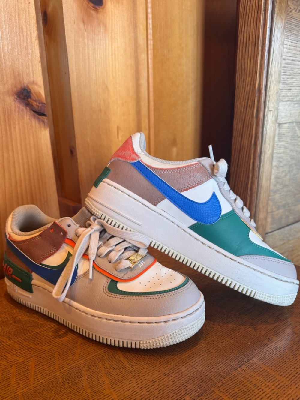 Nike Air Force 1s multicolored size 7.5 - Picture 2 of 6